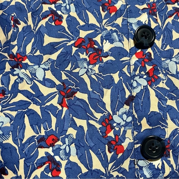 Tanya Taylor Blue Floral Mini Skirt, Size 4 - Picture 7 of 10